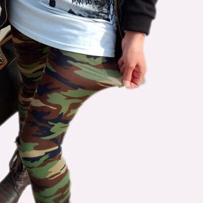 

Ladies Womens Camouflage Sports Cropped Pants Stretch Casual Trousers Leggings