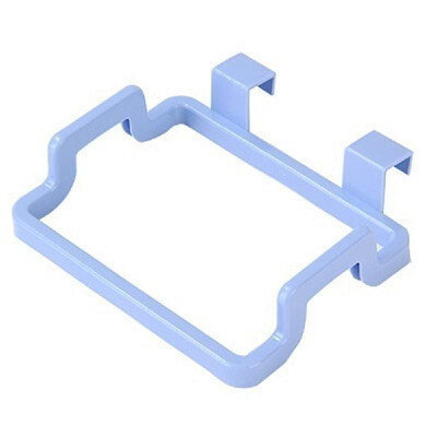 

Kitchen Home Bathroom Cupboard Cabinet Over Door Hanging Towel Rack Trash Bag Holder Shelf Free Nail Hanger