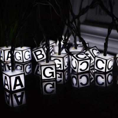 

Gobestart LED Light Letter Solar Garden Lights 5m 20 LED Letters Fairy String Lights
