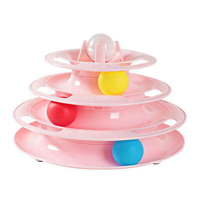 

Four Tier Turntable Cat Lighting Ball Disk Pet Interactive Plate Disc Toys