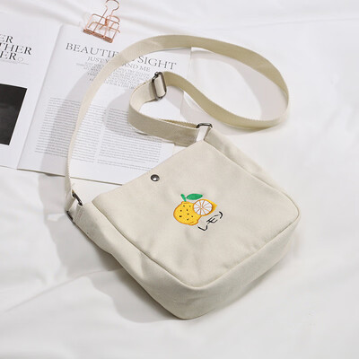 

North Baobao Japanese single shoulder canvas bag 2019 Korean version oblique bag female Baihuamori cute small fresh canvas bag