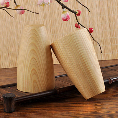

Siaonvr New Wooden Cup Log Color Handmade Natural Wood Coffee Tea Beer Juice Milk Mug