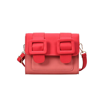 

Qiao Bani 2019 new South Korea ins fashion net red contrast color Cambridge bag trend street shot shoulder diagonal female bag