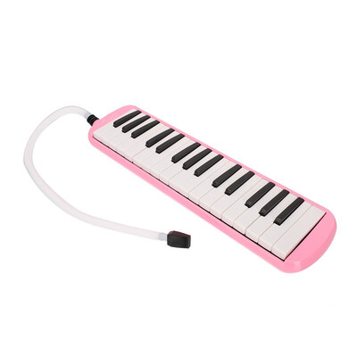 

Glarry Pink 32 Key Piano Style Melodica with Mouthpiece & Hose & Bag