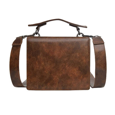 

Tailored Women Vintage Crocodile Pattern Matte Handbag Shoulder Slung Small Square Bag