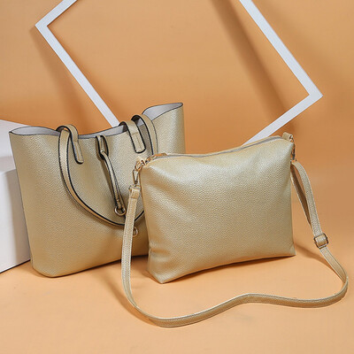 

Tailored Women Ladies Fashion Retro Solid Large Capacity Shoulder Tote Handbag Casual Bag