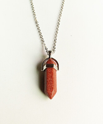 

European&American style simple bullets head multicoloured stone pendant necklace