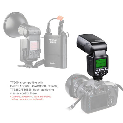 

Godox Thinklite TT600 Camera Flash Speedlite MasterSlave Flash with Built-in 24G Wireless Trigger System GN60 for Canon Nikon Pe