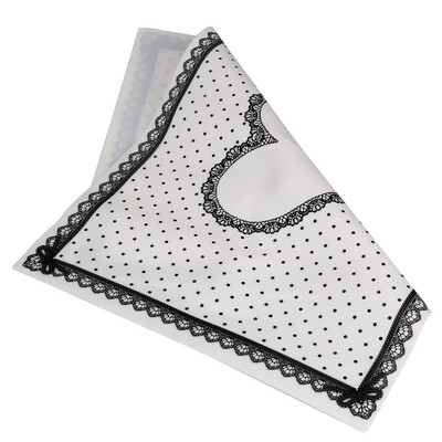 

Toponeto Beauty Nail Care Removable Hand Pillow Lace Striped Tablecloth Manicure Set