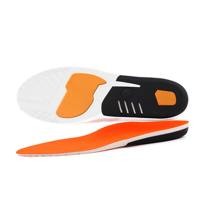 

1 Pair PU Insole Shock Absorbing Anti-slip Massage Insole Shoes Pad Sports Sneakers Insert Cushion For Men & Women