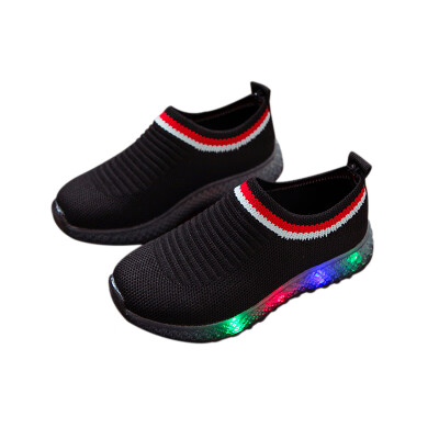

Baby Boys Breathable Anti-Slip LED Design Sneakers Soft Soled Walking Shoes First Walkers Kids Sport Shoes