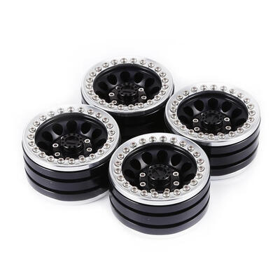 

4pcs Aluminum Alloy 19in Tire Hub Beadlock Wheels Rims for 110 RC Crawler