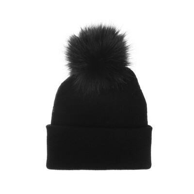 

Tailored Winter Single Ball Wool Knitted Cap Autumn Winter Ladys Warm Wool Hat
