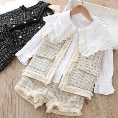 

Fashion Toddlers Newborn Baby Girls Kid Cotton Clothes Top Shorts Outfits Set