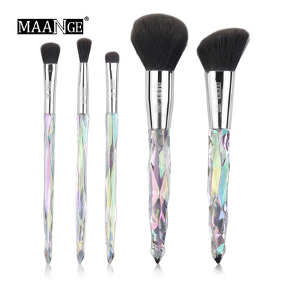 

Toponeto 5Pcs Multifunctional Cosmetic Eyebrow Eyeshadow Foundation Brush Makeup Tool
