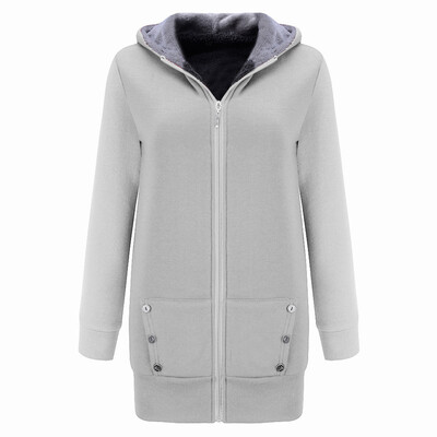

Toponeto Women Winter Warm Velvet Thicker Coat Hoodie Jacket Outwear Sweatshirt Overcoat