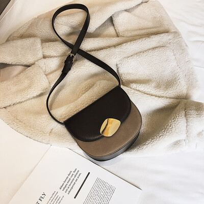 

Qiao Bani 2019 new Korean chic fashion matte hit color small square bag wild single shoulder diagonal trend handbags