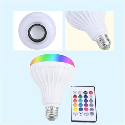 

Greensen Wireless Bluetooth Speaker Bulb Light 12W LED RGB Smart Music Play Lamp Remote Control