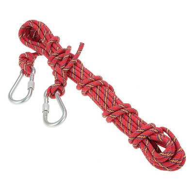 

Lixada 8mm 10m Outdoor Safety Rock Climbing Rope Cord Caving Rappelling Abseiling Rescue Survival Accessory Cord Sling with Cara