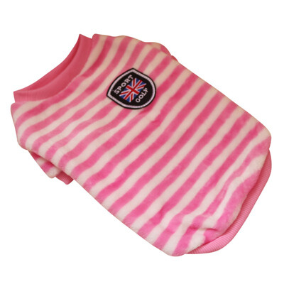 

Stripe Dog hoodie Warm Flannel Pet Hoodies Autumn& Winter dog clothes roupas para cachorro Pet clothing