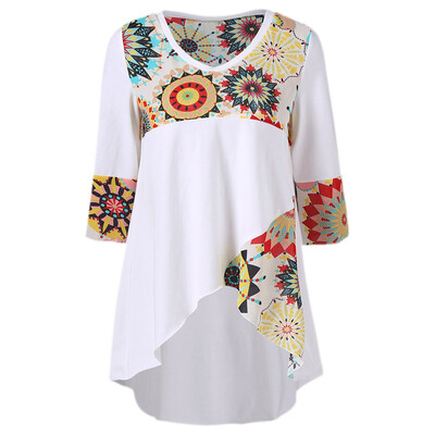 

High Low Hem Graphic Longline T-Shirt