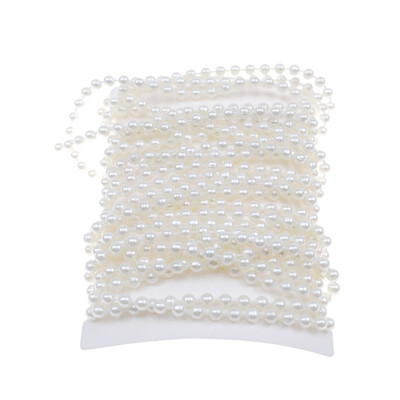

FUNNYBUNNY 5Meters Pearl String Party Garland Wedding Centerpieces Bridal Bouquet Crafts Christmas Tree DecorationBeads Size 5MM