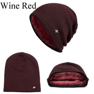 

Mens Women Knit Ski Cap Hip-Hop Blank Color Winter Warm Unisex Beanie Wool Hat