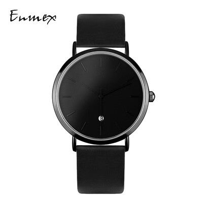 

At the beginning of the school season gift translation Enmex creative design slim calendar style mysterious cold temperament watc