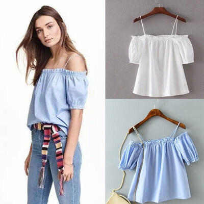 

Women Loose Short Sleeve Cotton Casual Blouse Shirt Tops Floral Summer T-shirt