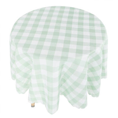 

Greensen Waterproof Round Polyester Table Cover Cloth Wipe Clean Tablecloth