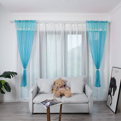 

Toponeto Leaves Sheer Curtain Tulle Window Treatment Voile Drape Valance 1 Panel Fabric