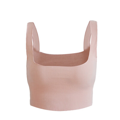 

Fashion New Sling Pit Solid Color Vest Simple Solid Color Short Exposure Belly Vest