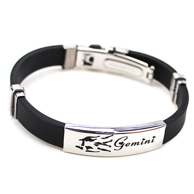 

Personality 12 Constellations Stainless Steel Buckle Leather Bracelet Fashion Wild Unisex Adjustable Bracelet Jewelry Hot Gift
