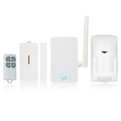 

Broadlink S1C Wireless Alarm System Kit SmartONE Host 433Mhz PIR Motion Sensor Door Sensor Fob Remote Control by IOS Android For