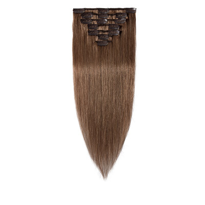 

15-22 Inches Clip in Human Hair Extensions 100 Human Remy Hair 7Pcs 15clips Silky Straight Hair Extensions