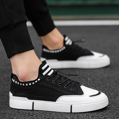 

Mens shoes fall Korean fashion canvas shoes casual Joker a pedal sports student tide shoes