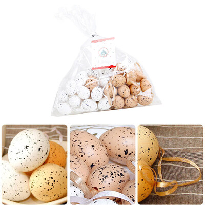 

30Pcs 3cm Plastic Simulation Easter Egg Hanging Decor Home Shop Party Ornament