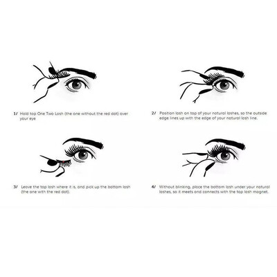 

〖Follure〗Ultra-thin 02mm Magnetic Eye Lashes 3D Reusable False Magnet Eyelashes