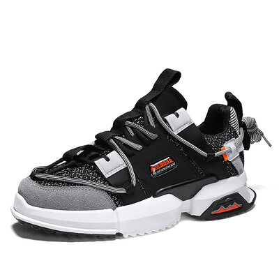 

Mens shoes fashion tide shoes increase sports color matching mesh shoes more laces
