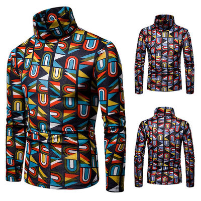 Mens Long Sleeve Thermal Cotton High Collar Skivvy Turtle Neck Sweater Winter