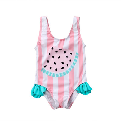 

Princess Kids Baby Girl Watermelon Striped Swimsuit Swimwear Summer Beach Swimming Bikini