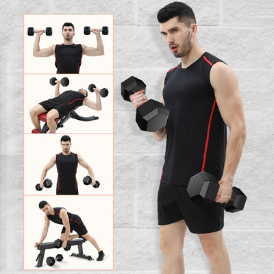 

Gobestart Barbell Set Of 1 Hex Rubber Dumbbell With Metal Handles Pair Of 1 Heavy Dumbbell