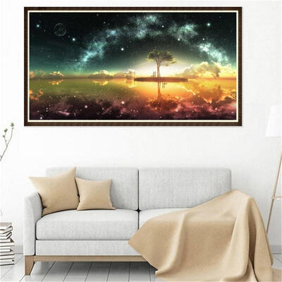 

Greensen Diamond Beads Sun Moon Couple Tree DIY Cross Stitch Embroidery 5D Diamond Painting Home Decorat