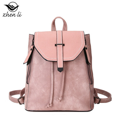 

Bag female new PU leather retro style fashion womens shoulder bag supply backpack female