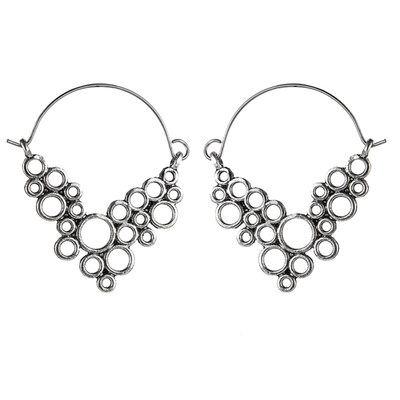 

Vintage Women Hollow Circle Pendant Alloy Statement Earrings Banquet Jewelry