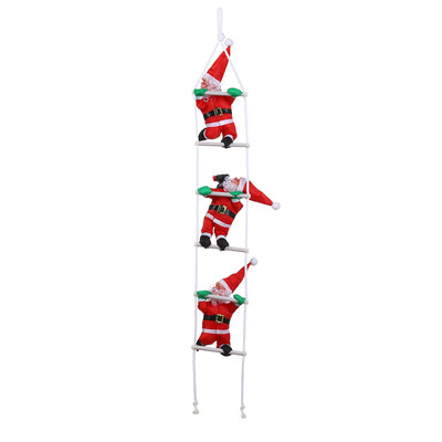 

Gobestart Santa Claus on ladder Christmas Decoration Pendant Hanging Decor