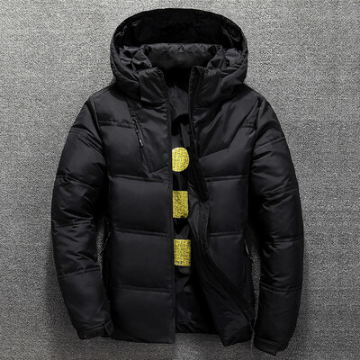 

Mens Winter Ultralight Duck Down Jacket Thicken Hooded Puffer Warm Outwear Coat