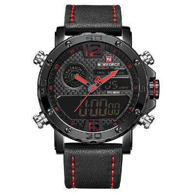 

NAVIFORCE NF9134 Quartz Fashion Watch Men Watches Top Brand Luxury Male Clock Business Military Dual Display 30M Waterproof Wrist