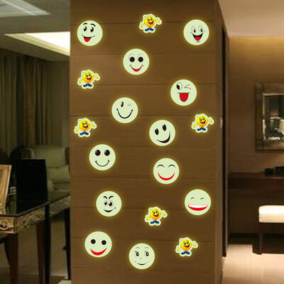 

〖Follure〗Glow In Dark Luminous Fluorescent Wall Stickers Smiley Face almightyhouse