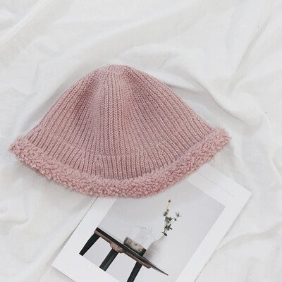 

Tailored Fashion Women Casual Thermal Woolen Hat Knitted Hat Bucket Hat Bucket Hat Cap